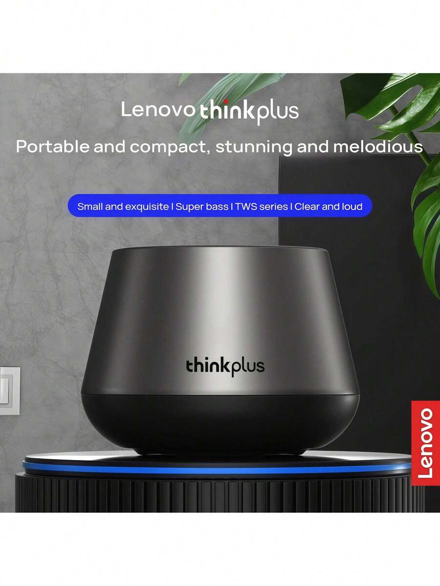 Lenovo K3 Pro Portable Bluetooth Speaker: Bluetooth 5.0, Stable Connection, Long-Lasting Battery Life, Portable Design, Convenient Magnetic Closure, Perfect For Background Music At Home Or Office