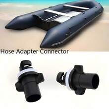 Air Valve Adapter Inflatable Fishing Boat Assault Boat Rubber Boat Kayak Inflatable Nozzle Conversion Head Paddle Board, Beach Essentials, Beach Accessories, Pool Float - Black - View 4