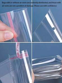 100 Pcs Self-Adhesive Sealing Clear Opp Bags, Resealable Plastic Bags For Large-Scale Packaging Of Small Gifts, Party Favors, And Toys,Suitable For Items Of Different Sizes, S/M/L/Xl, Can Be Used For Clothes, Shirts, Pants, Food, Paint, Party Gifts Packaging,Solid Packaging Bags For Holiday Gift Giving,Resealable Bags Perfect For Packing Clothes, Artworks, Gifts, Jewelry, Decorative Packaging Back To School.