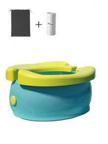 Tragbare faltbare Toilette für Notfall-Camping und Wandern, aus ABS-Kunststoff-Material, multifunktionale Aufbewahrungsbox als Notfall-Autotoilette für Erwachsene, empfohlen für Autofahrten. Reiseaccessoires mit Aufbewahrungstasche und 20 Stücke auslaufsicher Kotbeuteln.