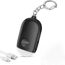 HION 1个130分贝个人安全报警钥匙扣 - 高亮LED灯，适用于女性、男性、学生、老年人在紧急情况下使用 - 彩色 - 查看 11