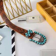 1 Pc Women's Black PU Material High-End Waist Belt Attached Dress Fall, Autumn, Halloween