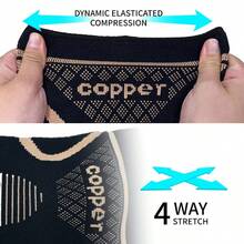 1 pereche manșoane de genunchi din cupru, respirabile, elastice, antiderapante, suport de compresie pentru genunchi, pentru femei și bărbați - suport pentru genunchi pentru picioare, disponibil pentru antrenament, alergare, sală de sport, fitness, ciclism, haltere, cadou perfect pentru familie și prieteni - Genunchiere - pachet de 2 - Vizualizare 7
