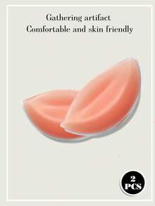 2/4 Piece Silicone Inserts Without Any Adhesive. Can Be Used Directly Inside Underwear. Reusable Bra Pads. Ideal For Swimming And As A Hidden Bra Pad. Completely Upgraded And Thickened.