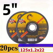 5pcs/10pcs/20pcs/50pcs 5 Inch/125mm Stainless Steel Cutting Discs, 22mm Arbor Hole, 1.2mm Thickness, Metal Grinding Wheels - Black - View 4