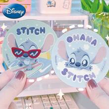 Disney 1pc Disney Officially Licensed Stitch Patterned Cute Coaster Waterproof Wipeable Compact Cup Mat Kitchen Coffee Table Dining Table Use Perfect Home Decor Warm Festive Holiday Party Decoration Gifts For Family And Friends
