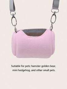 Hamster Travel Carrier Bag Round Crossbody Bag Portable Hamster Pet Bag Handbag With Adjustable Single Shoulder Strap Small Pet Supplies - Multicolor - View 9