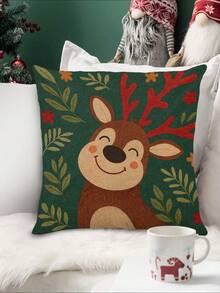 1 pièce Chemin de table renne de Noël, Chemin de table décoratif de Noël, Chemin de table aspect lin de Noël, Chemin de table, Chemin de table, 1 pièce Chemin de table, 4 pièces Sets de table, 1 pièce Housse de coussin, 3 produits disponibles, Décoration saisonnière d'intérieur et d'extérieur pour l'hiver, Décoration de Noël pour la maison, Décoration de chambre de Noël, Décorations de fête de Noël