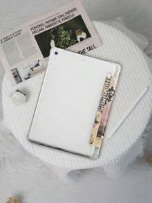 Paris-Themen Collage Muster Tablet Hülle, kompatibel mit iPad 9.7/10.2/10.5/10.9/12.9/Pro 11, 10. Generation, kompatibel mit Samsung Galaxy Tab S6 Lite 10.4 Zoll, kompatibel mit Kindle Paperwhite 12. Gen 2024, Kindle (11. Generation) 2022 Version, Kobo Clara Color, weicher Fallschutz, Smart Stand/Automatisches Aufwachen/Schlafen