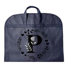 1个防尘衣物袋，防水衣物保护套，时尚26字母印花衣柜收纳袋，悬挂式衣橱整理袋，适合返校季、情人节和生日送给男友/女友的礼物 - 藍色 - 查看 18