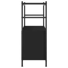 Libreria Larryhot nera 80x30x78,5 cm in legno ingegnerizzato e ferro, robusta e durevole, facile da montare, stile decorativo, adattA, Per riporre soprammobili, statuette, libri, piccoli oggetti, ecc. - nero - Visualizzare 5
