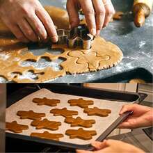 1pc 2.6 Inch Gingerbread Man Cookie Cutter, Stainless Steel Gingerbread Man Shaped Fruit Cookie Cutter, Christmas Party Mold Christmas Christmas Decorations Christmas Pajamas Christmas Gifts Christmas Decor