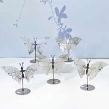 1PC High Quality Butterfly Wing Decoration,Natural Crystal Carving,Gemstone Jewelry,Glitter, Healing Crystal, Birthday Gift,Women Gift, Girlfriend Gift,Halloween Gift, Christmas Gift,Home Decoration,Party Decoration,Scene Decoration,Desktop Decoration,Crystal Ornaments,Table Decoration. - Multicolor - View 12