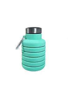 1 Stück 16.91-Ounce faltbare Wasserflasche, Silikon dehnbarer Becher, tragbare faltbare Reise Wasserflasche, mit vielseitigen Anwendungsszenarien.