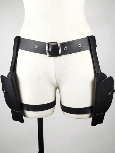 Lara Croft Holster, Western Cowboy Belt Costume Accessory