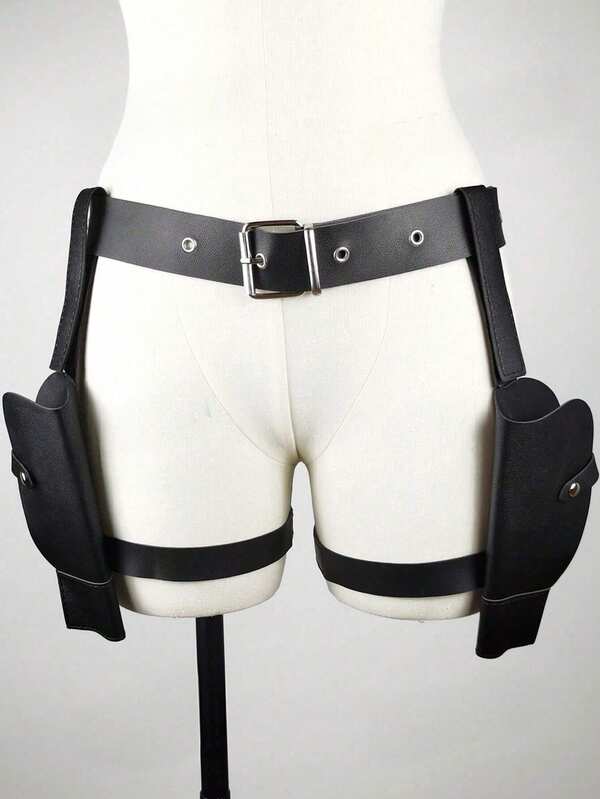 Lara Croft Holster, Western Cowboy Belt Costume Accessory