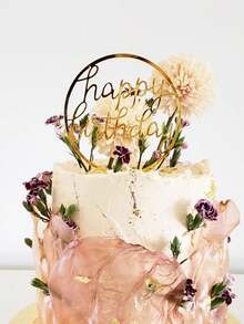 10 pièces Décorations de gâteau Toppers de gâteau d'anniversaire Grands cupcakes Décoration de gâteau de mariage Insertion de gâteau Décoration de fête