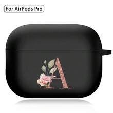 Earphone Case For Airpods (1st / 2nd / 3/4rd Generation) / Airpods Pro /Pro 2 Printed Gold Letters Soft Silicone Wireless BT Headphones Charging Box Protective Cover