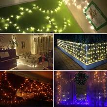 1 件 100M/1000 LED 铜线仙女灯串，具有 8 种照明模式，USB 供电，带遥控器，适用于婚礼、派对、家居、卧室、圣诞节、万圣节室内外装饰 - USB遙控器款 - 查看 11