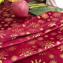 1 buc față de masă de Crăciun, fulgi de zăpadă de Crăciun de iarnă, față de masă lavabilă roșie pentru decor de cină, picnic și petrecere