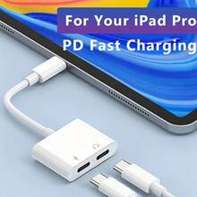 2-In-1 Audio Adapter, USB-C To 3.5mm Interface, Supports Type-C Charging And 3.5mm Audio Cable, Compatible With Wired Earphones Compatible With Samsung, - 白色 - 查看 6