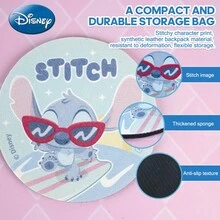 Disney 1pc Disney Officially Licensed Stitch Patterned Cute Coaster Waterproof Wipeable Compact Cup Mat Kitchen Coffee Table Dining Table Use Perfect Home Decor Warm Festive Holiday Party Decoration Gifts For Family And Friends