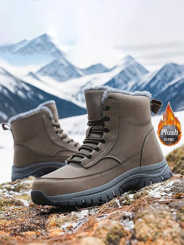 Boots For Men Halloween Outdoor Multi - Functional Snow Boots Ankle Boots Hiking Trekking Mountaineering Boots Fashionable Winter Boots For Women With Robust Grip Support For Men Women Suitable For Outdoor Travel Adventure Mountain Climbing