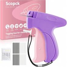 Handheld Clothing Stitch Gun, Quick Fix Tool For Clothes, Includes 6 Needles & 2000 Fasteners (Black/White), Portable Sewing Machine For Home & Travel, Easy To Use, Durable Fabric Repair Kit - Màu tím - Xem 1