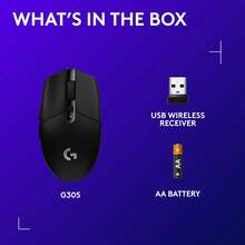 Ratón inalámbrico para juegos Logitech G304 LIGHTSPEED - Ligero, portátil, batería de larga duración, botones de macro de juego personalizables - Ratón inalámbrico Logitech G304 - Ver 3