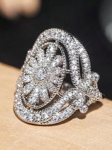 1 Chiếc nhẫn Cubic Zirconia sang trọng dành cho nữ làm quà tặng ngày lễ tình nhân - 1 # - Xem 3