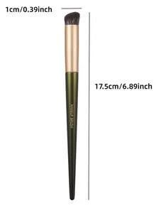 OEIEZ Brocha de corrector para debajo de los ojos, mini brocha plana angulada tipo kabuki para contornear la nariz, para cubrir, mezclar, fijar y difuminar con polvos, líquidos y cremas. Brochas de maquillaje profesionales pequeñas para base, corrector, colorete, contorno, bronceador y polvos. - Multicolor - Ver 14