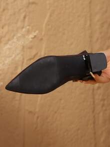 2025 Nowe skarpetki, zimowe buty na wysokim obcasie z elastycznego polaru, krótkie buty na grubym obcasie, eleganckie krótkie buty rurki, czarne krótkie buty rurki, kawowe krótkie buty rurki