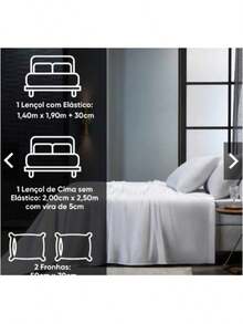 Printed Bed Sheet Set 4 Pieces 100% COTTON Single Double Queen King Palito Stitch - 粉紅心白 - 查看 3