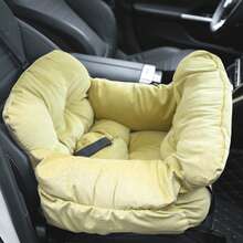 HAZOOWILL HazoWill 2-In-1 Pet Car Booster Seat, Portable Detachable Travel Raised Pad, Suitable For Small Dogs And Cats, Soft Convertible Bed, Breathable Summer Design, Adjustable Leash And Safety Belt Buckle, Fits Front And Rear Seats - Multicolor - View 11