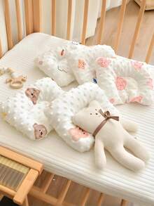 1pc Newborn Shaping Pillow, Baby Pillow, Suitable For 0-6 Months Infants, Designed To Protect Baby's Spine (Hand Wash Recommended) - Multicolor - View 2