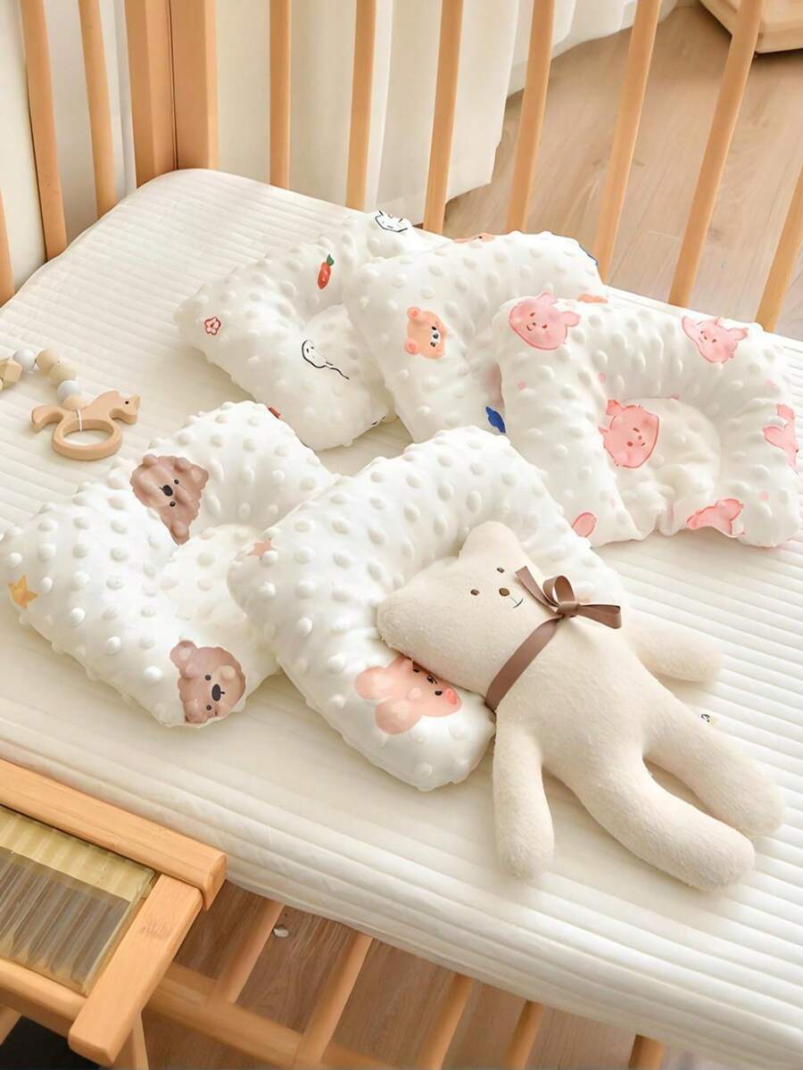 1pc Newborn Shaping Pillow, Baby Pillow, Suitable For 0-6 Months Infants, Designed To Protect Baby's Spine (Hand Wash Recommended)