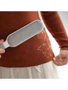 1个可重复使用的除尘刷，双面宠物毛发去除器，手动静电刷，适用于猫毛、衣物、沙发、家具等。 - 彩色 - 查看 4