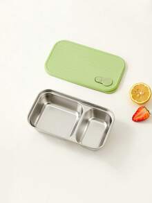 1 قطعة صندوق غداء من الفولاذ المقاوم للصدأ 304 بسعة 600 مل/650 مل مع غطاء، حاوية تخزين طعام سلطة الفواكه محمولة، صندوق بنتو كبير السعة محكم الإغلاق ومقاوم للتسرب، قابل للتكديس، صندوق تخزين طعام للثلاجة، آمن للغسالة الآلية، مناسب لاستخدام الطلاب والبالغين في المدرسة والمكتب والتخييم والنزهات والسفر