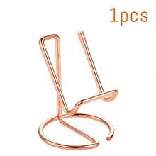 1/2pcs Iron Wire Metal Phone Stand, Minimalist Iron Desktop Phone/Tablet Holder, Creative Metal Phone/Tablet Stand
