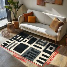 1 buc. Covor de lux cu model imprimat, la modă, moale și creativ, potrivit pentru interior/exterior, lavabil la mașină, covor pentru toate anotimpurile, decor pentru casă