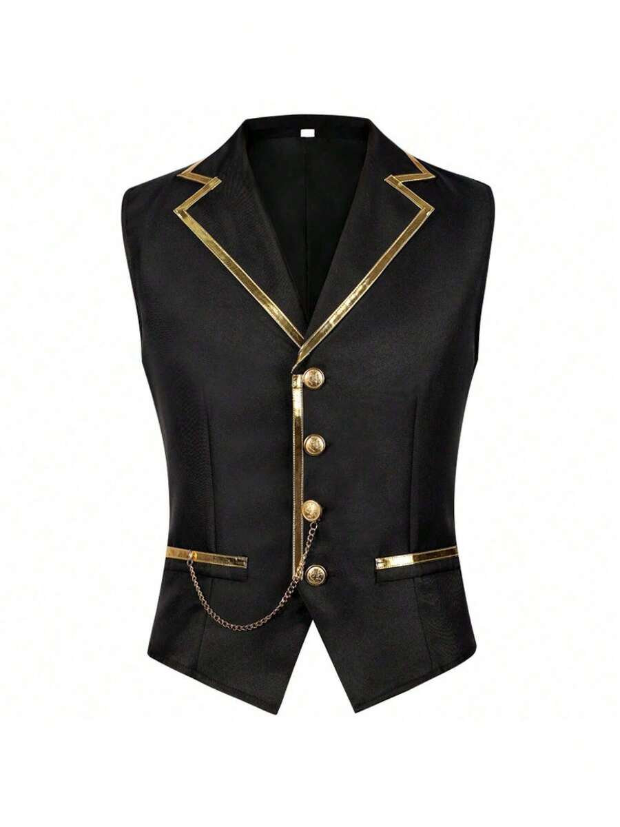 Men Cosplay Clothing - Black - View 1