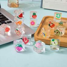 1/5/10/20/30/48pcsFruit Ice Cubes Cube Squeeze For Stress Relief Toy ,TPR Soft Stretchy Toys,Anxiety Relief Items Squeeze,Throw Fidget,Soft Silky Silicone Material,Anti-Stress Squeeze Toy,Relieve Anxiety,Perfect Stress Reliever,Essential Toy For Relaxation,Suitable For Birthday,Party,Soft ,Gift Bag Stuffing,Pinata Stuffing,Goodie Bag Stuffing(Random Colors And Styles) - Multicolor - View 2