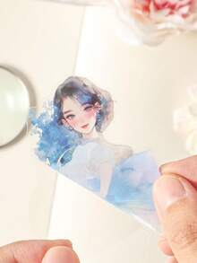 15 adesivos vintage para meninas, para scrapbooking, decoração de cadernos, presentes, escritório, casa, etiquetagem, sala de aula, entretenimento, planejador de estudantes, materiais de artesanato com colagem retrô