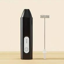 Máy đánh sữa và máy trộn cầm tay 2 trong 1, sạc USB, động cơ mạnh mẽ 3 tốc độ, tích hợp que đánh trứng và máy tạo bọt, hoạt động không dây cho cà phê, latte, cappuccino, whisky - Thiết bị nhà bếp nhỏ gọn, tay cầm tiện dụng, cấp nguồn USB (tương thích với thiết bị USB-C), máy đánh sữa cầm tay, dung lượng pin: 300mAh - Nhiều màu - Xem 12