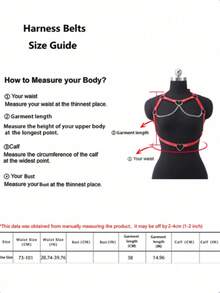 Women's Leather Chest Harness With Chains Fashion Chest Harness Outfit Accessoreis Chest Harness Woman - Black - View 4