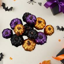 Mini Pumpkin Decorations Halloween Thanksgiving Fall Home Table Indoor Outdoor Decorations - Black - View 4