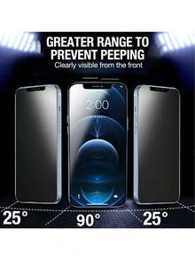 Yezodawee 5 Packs Matte Privacy Screen Protector, Compatible With IPhone 9H Anti-Peeping Ceramic Matte Screen Protector Privacy Film, Non-Glass Material, Ceramic Matte Privacy Film, Suitable For 16ProMax/16E/16Plus/For IPhone 17 15ProMax/14/13/12/11/XR/X/XS/7/8, 2.5D Anti-Fingerprint Matte Privacy Screen Protector (6.1 Inches), Full Coverage Ceramic Matte Privacy Screen Protector