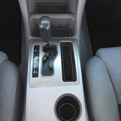 - Tapetes de consola central para Tacoma Accesorios 2005 - 2015 - Alfombrilla de almacenamiento para portavasos de coche Tacoma 2015 2014 gris