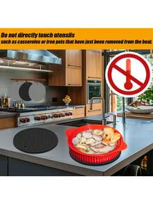 2pcs Heat Resistant Placemats, Non-Slip Silicone Trivet Mats For Hot Pots, Pans, Dishes, Suitable For Kitchen, Dining Table, Multipurpose Coasters