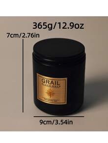 Matte Black Large Candle, Lavender/Sandalwood/Cedar/Jasmine/Red Rose Scented Soy Wax Candle, Unscented Frosted Glass Jar, Ideal Gift For Men & Women, Suitable For Dining Room, Bedroom, Bathroom, Study, Christmas, Thanksgiving, Christmas Eve, Mother's Day, Birthday